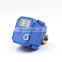 DN15 DN20 DN25 CWX-25S 2 way brass ss304 mini electric motorized water ball valve automatic irrigation valve