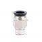 PC Straight Push To Connect One Touch Pneumatic Fittings Series Brass Fitting