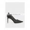 Women high heel pointed toe design ankle wrap pumps sandals shoes ladies office shoe