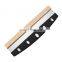 Advertising Custom Logo Blade Wood Handle Knife Slicer Stainless Steel Pizza Cutter Rocker