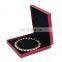 Fadeli Wholesale Custom Logo Red Pu Leather Jewelry Packaging Necklace Pendant Box