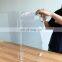 3 sided Acrylic foldable Guard kids Sneeze folding cashier guard folding school Desk Shield with pvc feet