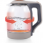 Cross - border kettle, mini tea pot glass, electric flower tea pot