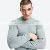 Sweat Shirt Winter Plus Size Cotton Polyester Sweat Shirt In Solid Color