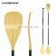 Latest Design Multifunctional 4-Piece Wooden SUP Paddle Aluminum Alloy Shaft Wood Paddle for Kayak SUP