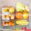Kitchen Organizer Clear Fridge Freezer Fruit Storage Container Boxes Stackable Refrigerator Organizer Bins with Handles
