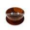 Acacia Wood Serving Bowl Modern Round Shape Style Bowl Plate Spoon Set
