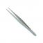 Stainless steel tweezers, straight elbow, anti-skid extension, pointed, toothed, roughening, thickening and hardening precision tools