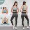 Adjustable Buckle Recycled Sports Bra Back Pockets Custom Yoga Hollow Backless High Support Tops