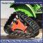 Rubber tracked chassis tractor modified for deep plowing operation with high power