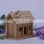 Small Unfinished Natural Wood Wooden Bird House