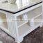 glossy solid wood frame living room furniture modern center table