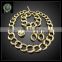 Hot Sale African REAL 24K GOLD PLATED Jewelry Set Wedding Jewelry set Big Jewelry set BHK645