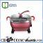 ceramic deep frying pan diamond coated frying pan