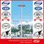 LED High Mast steel Lighting Poles with Lifting System for square airport lighting
