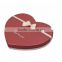 Heart shape paper chocolate gift box packaging with divider