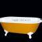 Classical Clawfoot Bath With Colored Paint
