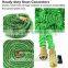 50 Feet Super Strong Garden Hose / Expandable Hose, 50 ft Expandable Garden Hose with All Brass Connector & Free 8-pattern Spray