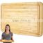 2016 china most popular hot sale high quality organic bamboo cutting board set in amazon