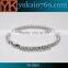 Yukai stainless steel silver chain bracelet with butterfly charm/metal bracelet