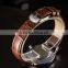 Japanese movement custom nickle free healthy western leather charm waterproof watch for men and women
