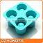 2016 Manufature Silicone 4 Cup Shape Silicone Ice cup Tray