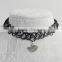 Alloy bird pendant black elastic plastic tattoo choker necklace wholasales