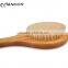 Clean body natural wooden handle back body brush