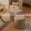 European Genuine Leather Stool and Ottoman AM-5008