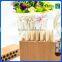 promotional design mini kids color pencil set wood condiment box with sharpener