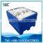 Chilly fish boxes, fish cooler storage boxes 1000ltr by rotomolding design