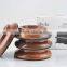 High Quality 4pcs set Rose wood Sturdy Durable Piano Caster Cups
