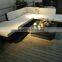 Outdoor furniture corner color sectional rattan sleeper sofa 2015