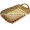 100% handmade rattan serving tray with high quality