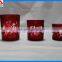 High quality cheap decal glass candle holder wholesale 2016