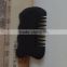 Natural black nephrite bianshi comb