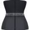 Factory Direct Spandex Black Wholesale Waist Training Corsets Steel Boned