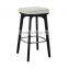 BS008A Yellow leather bar stool