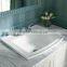 Modern Widespread Bathroom Three Holes Sink Faucet with Double Handles
