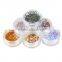 Hotselling factory wholesale plastic clear 3g empty nail jar for mirror powder
