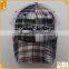 Customisation 3d embroidery tartan plaid mesh trucker caps