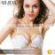 Womens Embroidered Padded Push-Up Bra with Matching Panty Set