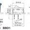 toy switch,4p IP54 waterproof rocker switch with lock,IP65 waterproof 4p locked rocker switch