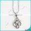 2016 new arrival rhinestone angel wings charm necklace wholesale