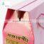 Custom B flute corrugated box with handle stamping paper folding gift box packaging