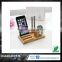 Universal custom desktop cell mobile phone charging wooden dock station for apple watch