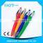 Colored Barrel Click Ball Pen With Spray Silver Clip