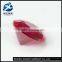 Round brilliant cut 7mm synthetic ruby corundum