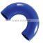 180 degree elbow blue 1 1/8'' 28 mm silicone hose