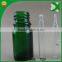 empty mini 5ml green glass dropper bottle with childproof cap from China
